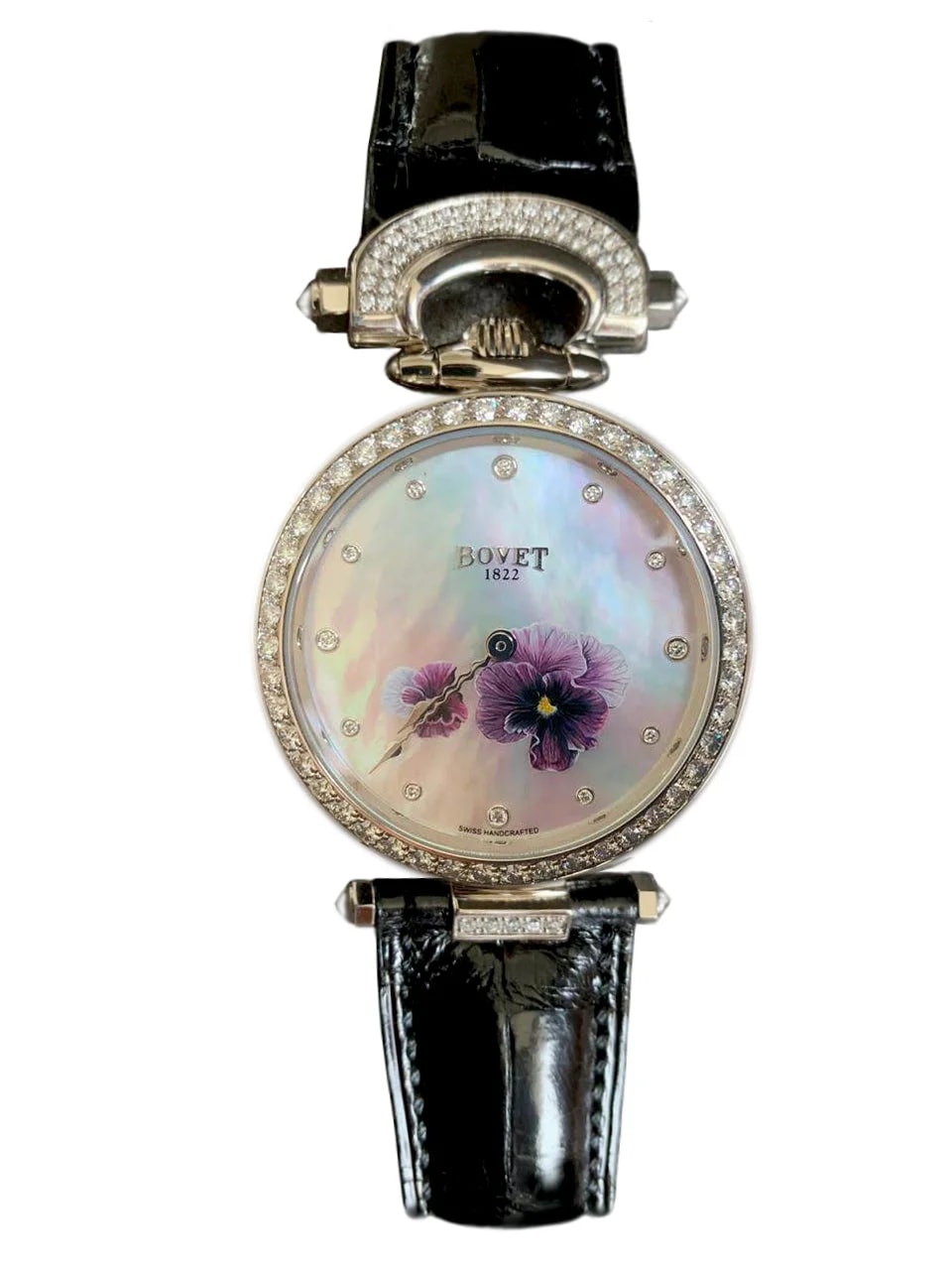 Bovet Amadeo Fleurier 39mm "Pansy" in 18K White Gold 4