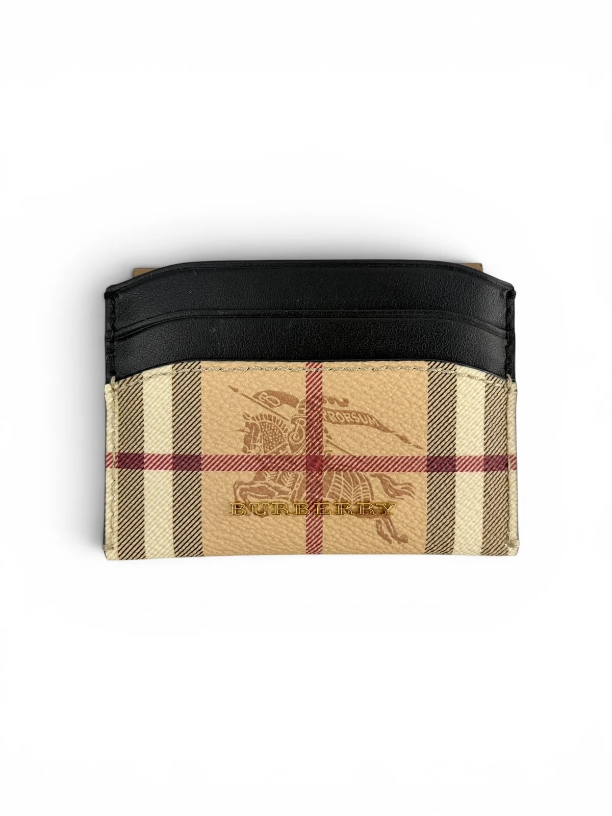Burberry — Burberry Check Card Holder W/ Duster — Accessory — resale