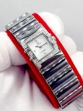 ❤Swiss [N. ] Omega Constellation Diamond Bezel 19X24mm Quartz 2