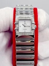 ❤Swiss [N. ] Omega Constellation Diamond Bezel 19X24mm Quartz 3