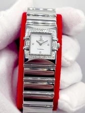 ❤Swiss [N. ] Omega Constellation Diamond Bezel 19X24mm Quartz 4