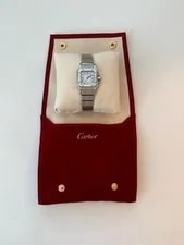 24mm Cartier Santos Galbée Automatic Stainless Steel White Dial 1990s 2
