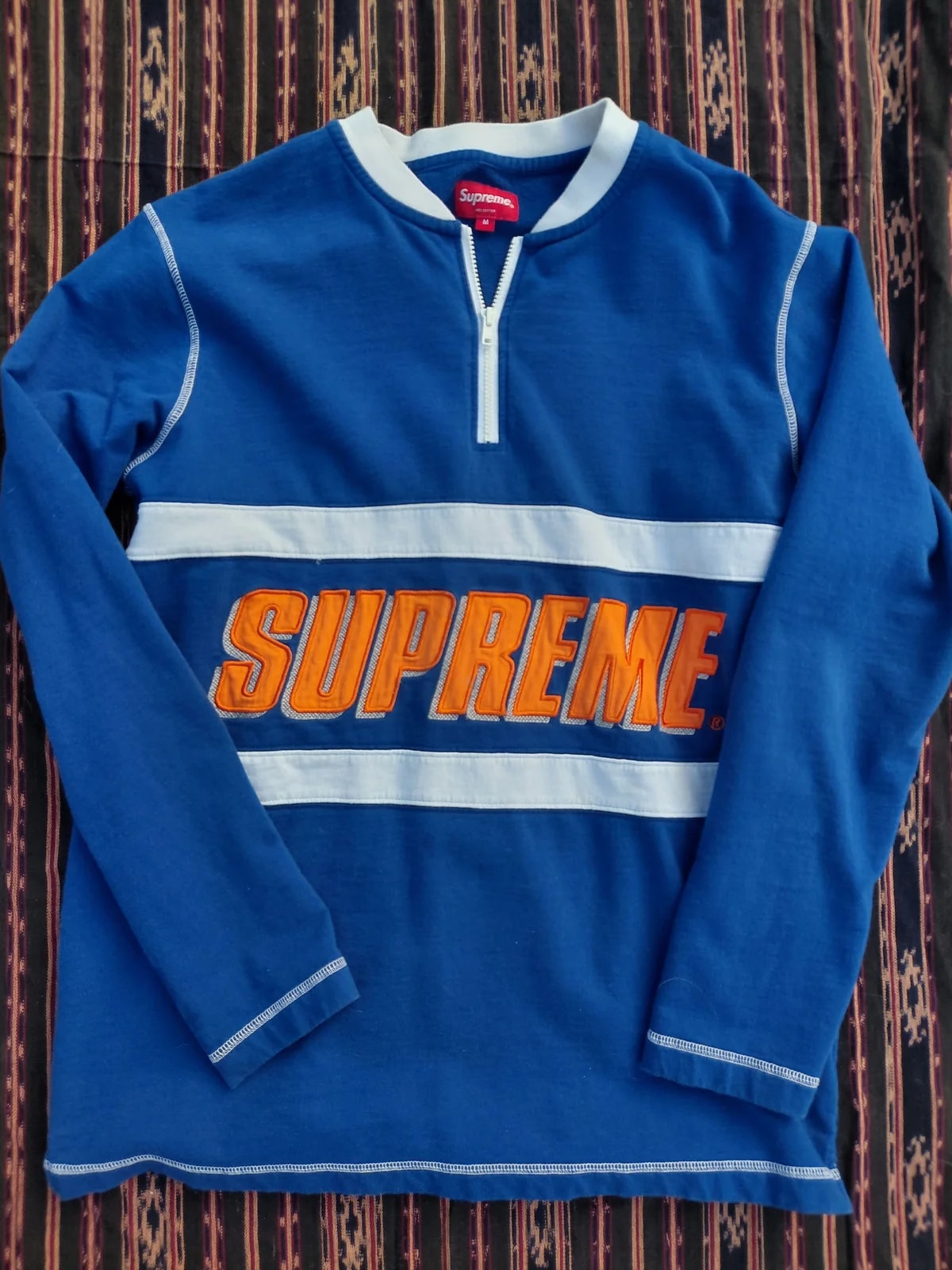 Supreme — Supreme Half-zip Long Sleeve Tee — streetwear — resale