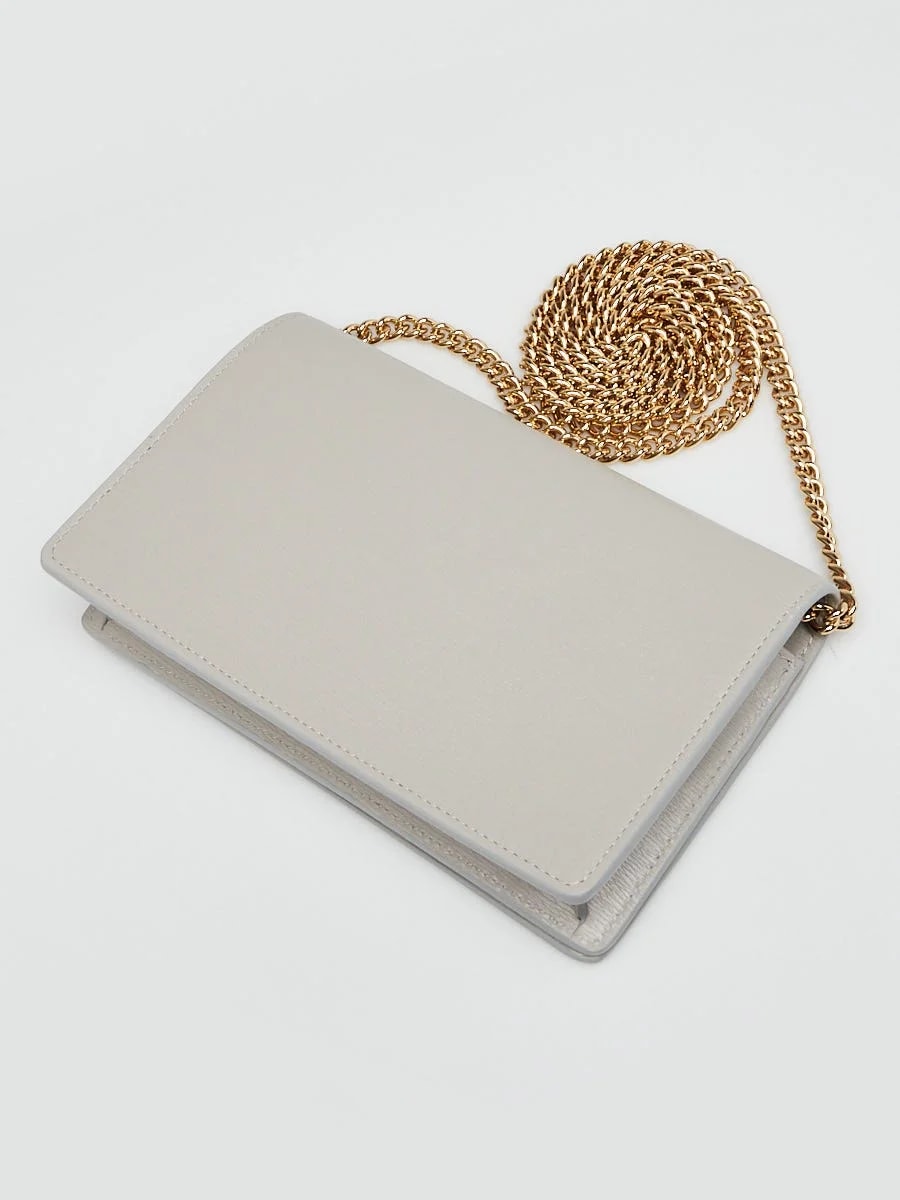 Gucci Textured Script Logo Wallet on Chain 3
