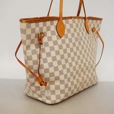 Auth [6gb2287] Louis Vuitton Azul Neverfull ... 2