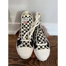New Vans Vault OG 24 LX Geometric Checkerboard High Top 10 4