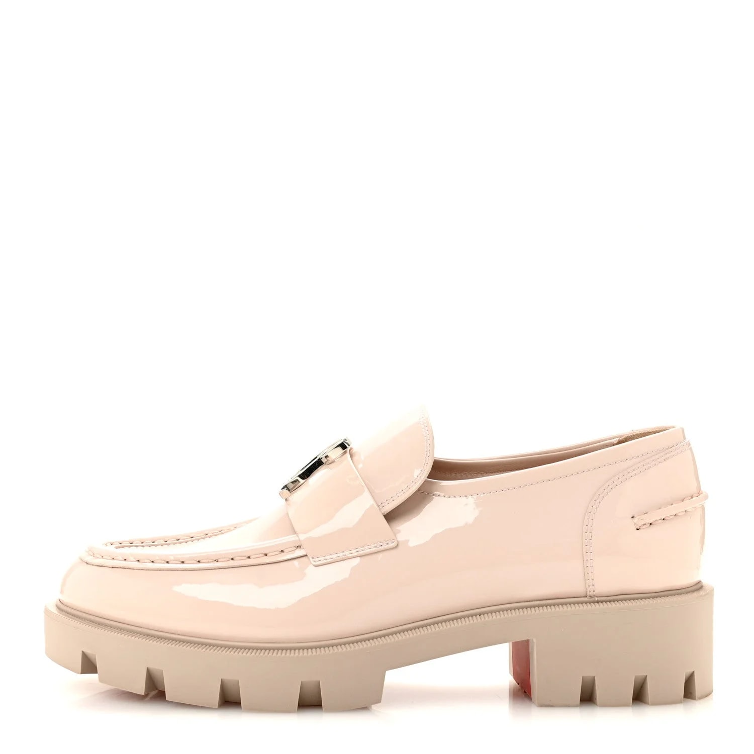 Christian Louboutin — CL Moc Lug 38.5 Leche — Designer Shoe — resale