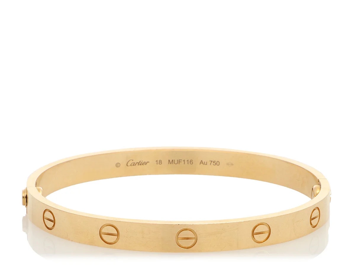 Cartier — Cartier 18K Yellow Gold Classic Love Bracelet 18 — Jewelry — resale