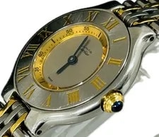 Cartier Mast 21 W10073R6 1340 Stainless Steel / Gold Plated 28mm Quartz #WJW422 4