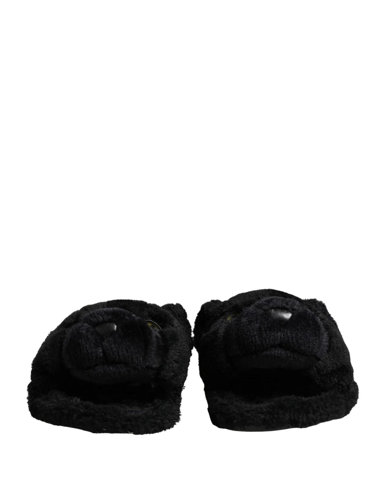 Dolce & Gabbana Faux Fur Panther Plush Slides 2