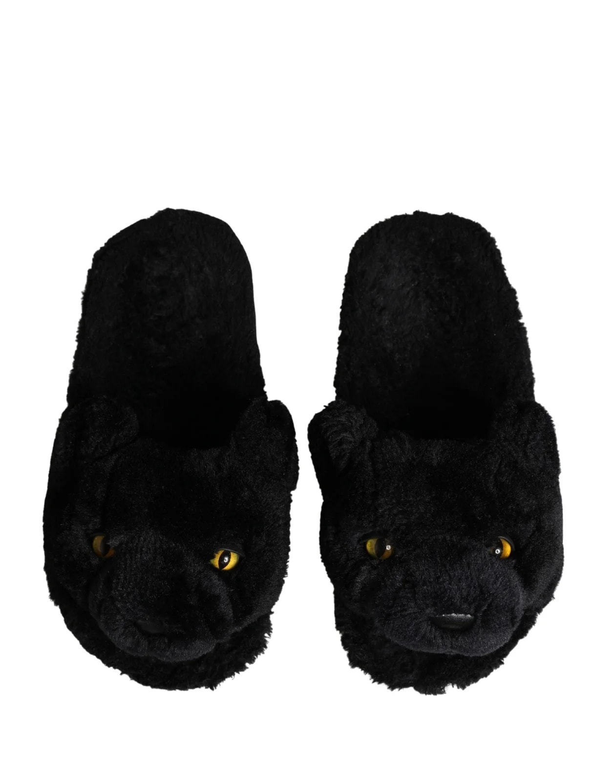 Dolce & Gabbana Faux Fur Panther Plush Slides 3
