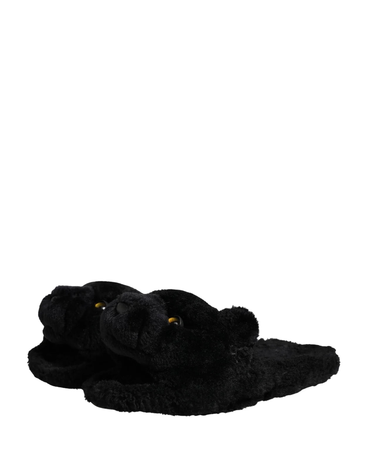 Dolce & Gabbana Faux Fur Panther Plush Slides 4