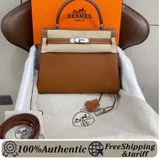 Hermès — Hermès Kelly Retourne 32 PHW Duty-free — Handbag — resale