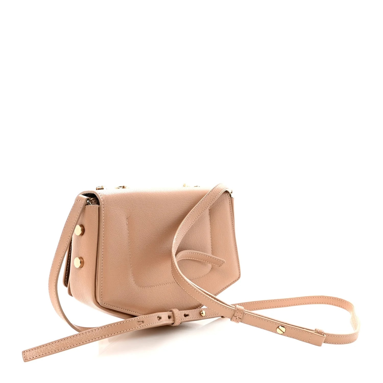 Soft Grained Arrow Crossbody With Chain Ballet 3