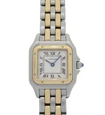 Cartier — Cartier Panthere SM 2 Row Classic & Figaro W25029B6 Quartz 29mm Box Ivory — Watch — resale