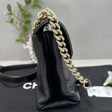 Chanel Statement Flap Chevron Chunky Chain GHW. 4