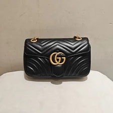Gucci — Gucci GG Marmont Medium Chevron Chain — Handbag — resale