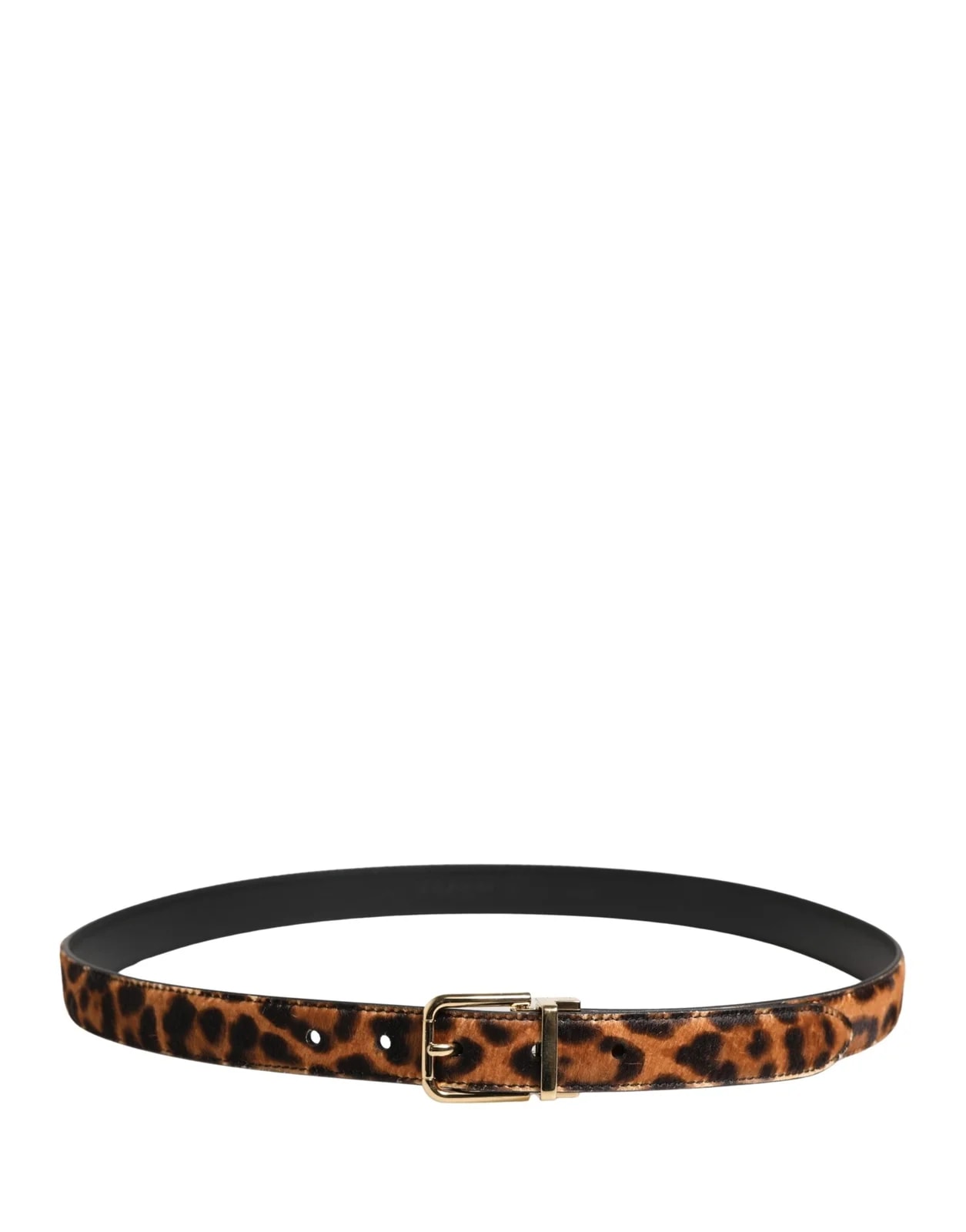 Dolce & Gabbana Calf Fur Leopard Metal Buckle Belt 2