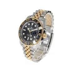 Rolex GMT MasterⅡ 40mm Steel 18K Yellow Gold Black Dial 126713GRNR 2