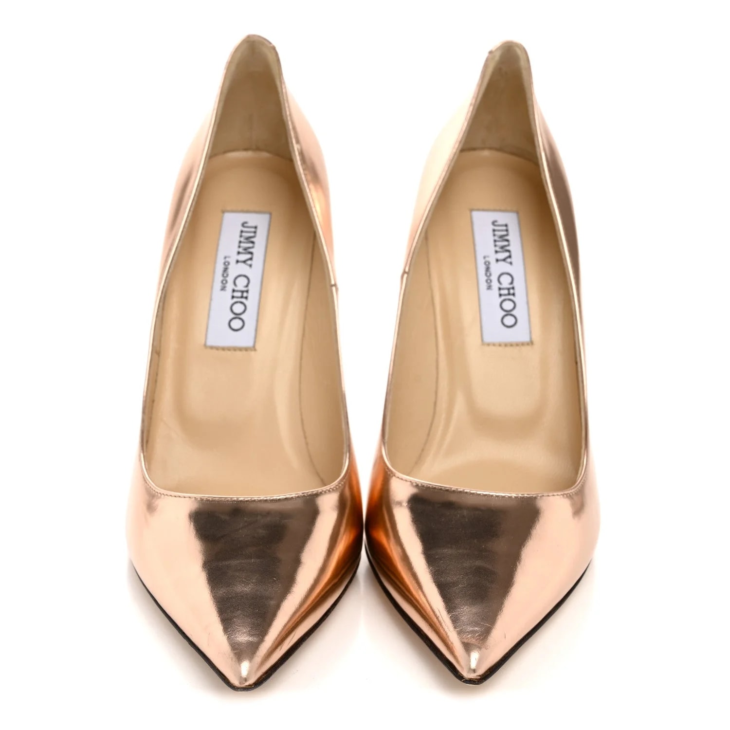 Metallic Mirror Pointy Toe Abel 37 3