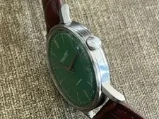 IWC Old Inter Green Dial Cal.853 Automatic 34mm Stainless Steel Leather 3