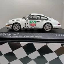 Minichamps 1/43 Porsche Carrera 2 Monaco 1993 M Hakkinen 964 Tag Heuer 2