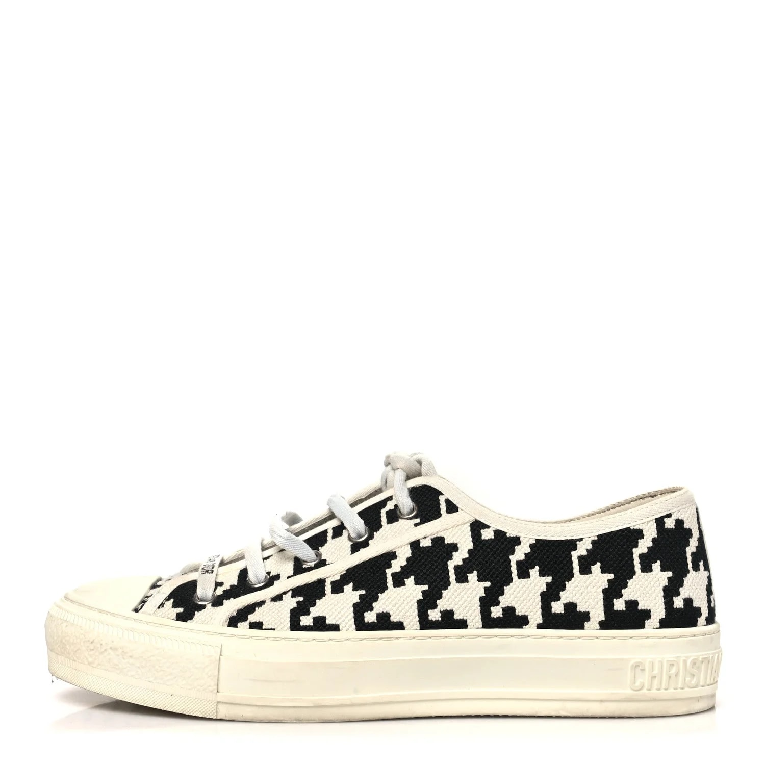 Dior — Macro Houndstooth Embroidered Walk'N' Low Top Sneakers 39 — Sneaker — resale