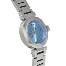 Cartier Pasha W3140024 ( 2973) 27mm Stainless Steel Blue #WW9256 3