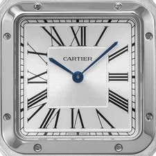 Cartier Santos-Dumont Large Model Quartz Steel Leather 43.5 X 31.4 Mm WSSA0085 2