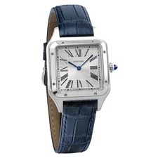 Cartier Santos-Dumont Large Model Quartz Steel Leather 43.5 X 31.4 Mm WSSA0085 4