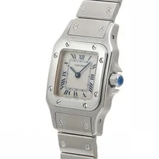 Cartier Santos W20017D6 35mm Stainless Steel / 54079 White #WW2443 2