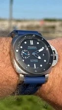 2019 Panerai Submersible PAM00683 42MM Black Dial Full Set -3 Straps 2
