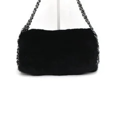 Chanel Fur CC Flap Triple Chain aa63490 155790484 4