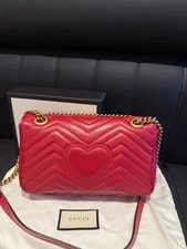 Authentic Gucci GG Marmont Small Matelassé -Tone 3