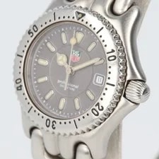 TAG Heuer WG1313 0 Sel 200M Waterproof Quartz Stainless SS Gray Dial Date Displa 2