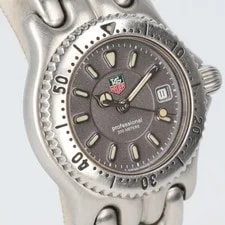 TAG Heuer WG1313 0 Sel 200M Waterproof Quartz Stainless SS Gray Dial Date Displa 3