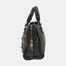 Balenciaga Classic City Mini Dark Studded Woven Motorcycle 2