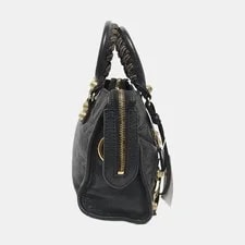 Balenciaga Classic City Mini Dark Studded Woven Motorcycle 3