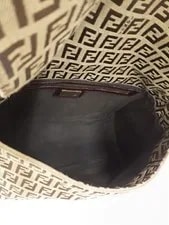 Fendi Zucchini Print Mamma Bucket Semi- X Dark DustBag #T489 3