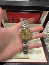 Tudor Style 38mm 18K Yellow Gold Steel Diamond Dial 12503-0004 2