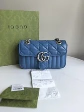 Gucci — Gucci Marmont Dusty Quilted Chain Crossbody — Handbag — resale