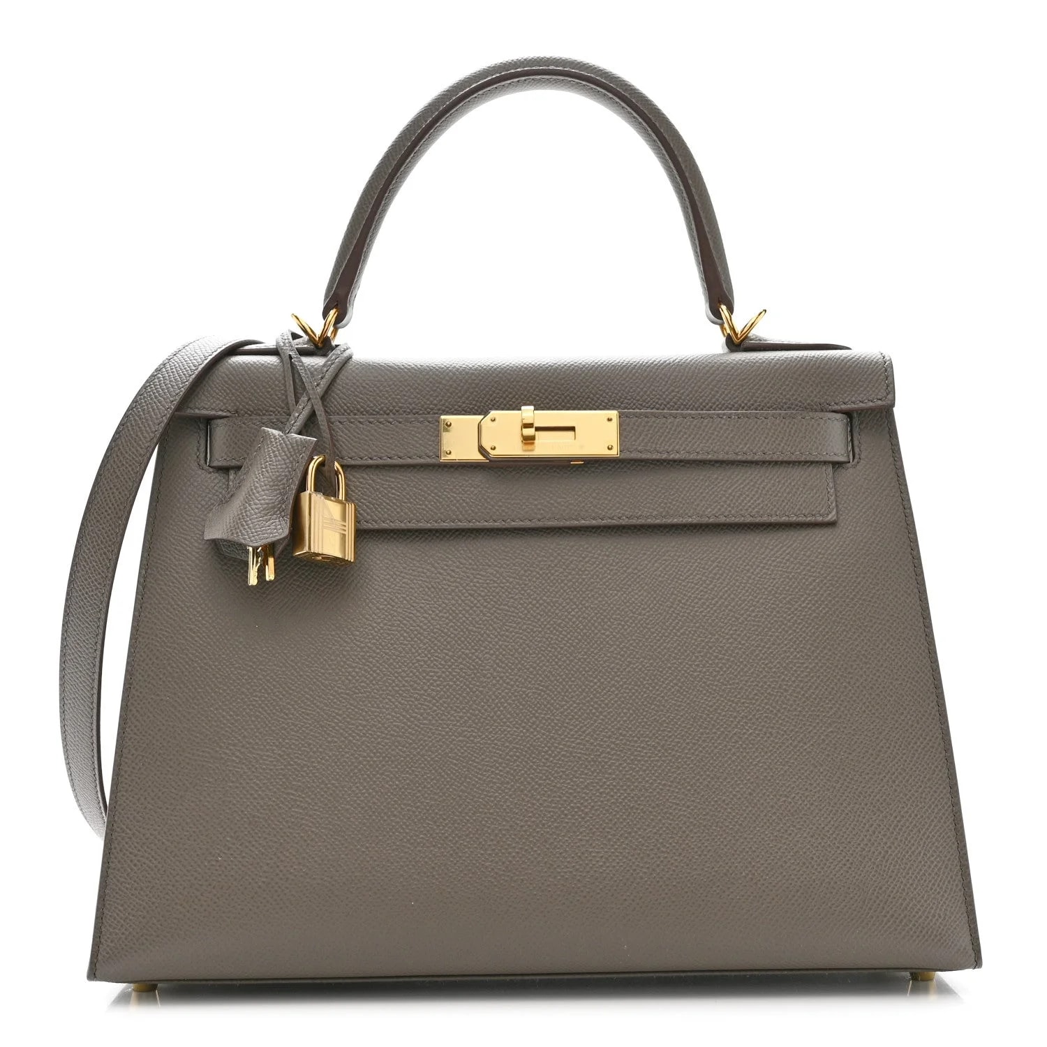 Hermès — Kelly Sellier 28 Etain — Handbag — resale