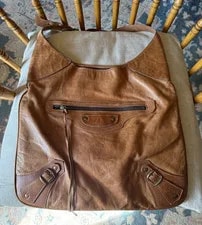 Balenciaga — Balenciaga S02 Flat Hobo Moto , - & HTF — Handbag — resale