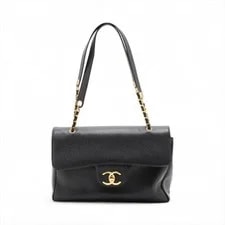 Chanel — Chanel Coco Mark Grained Chain Flaps Coco Ball — Handbag — resale
