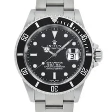 Rolex — Rolex Submariner Date 16610 Black P Number Second Hand — Watch — resale