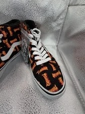 Size 9 - Thrasher X Vans Skate Sk8- High Allover Thrasher Logo 2