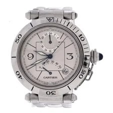 Cartier — Cartier Pasha de GMT Power Reserve Automatic Stainless Steel 38 — Watch — resale