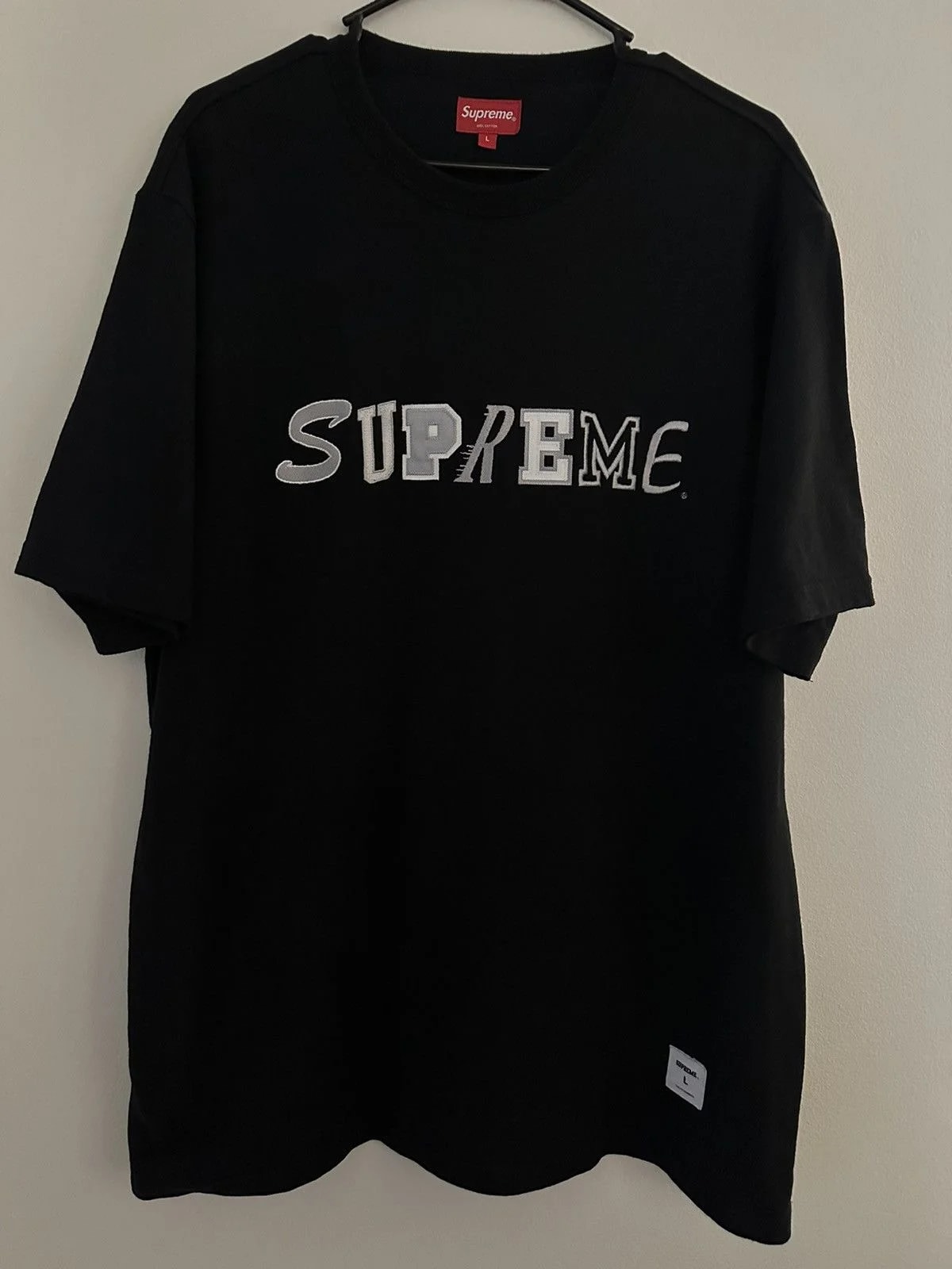 Supreme — Supreme Collage Logo S/S Top Tee — streetwear — resale
