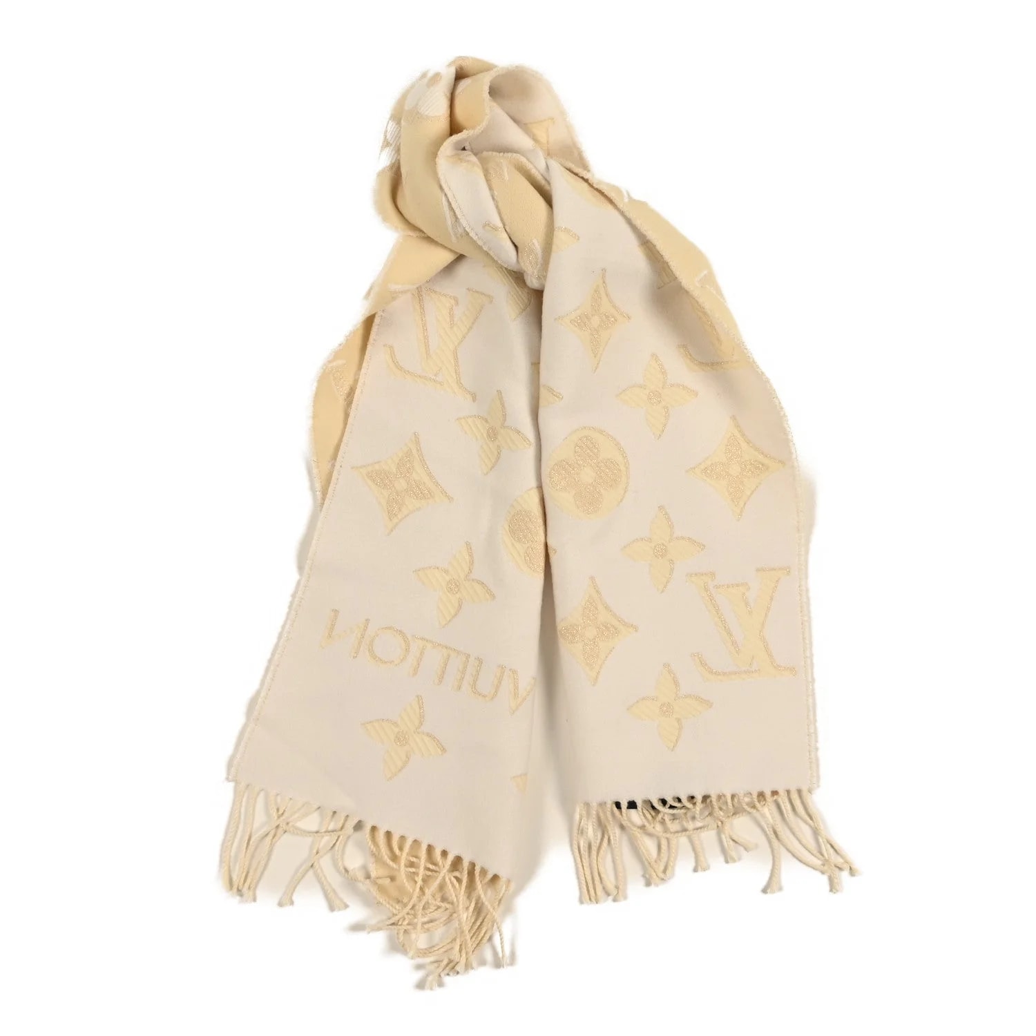 Louis Vuitton — Essential Shine Scarf Vanille — Accessory — resale