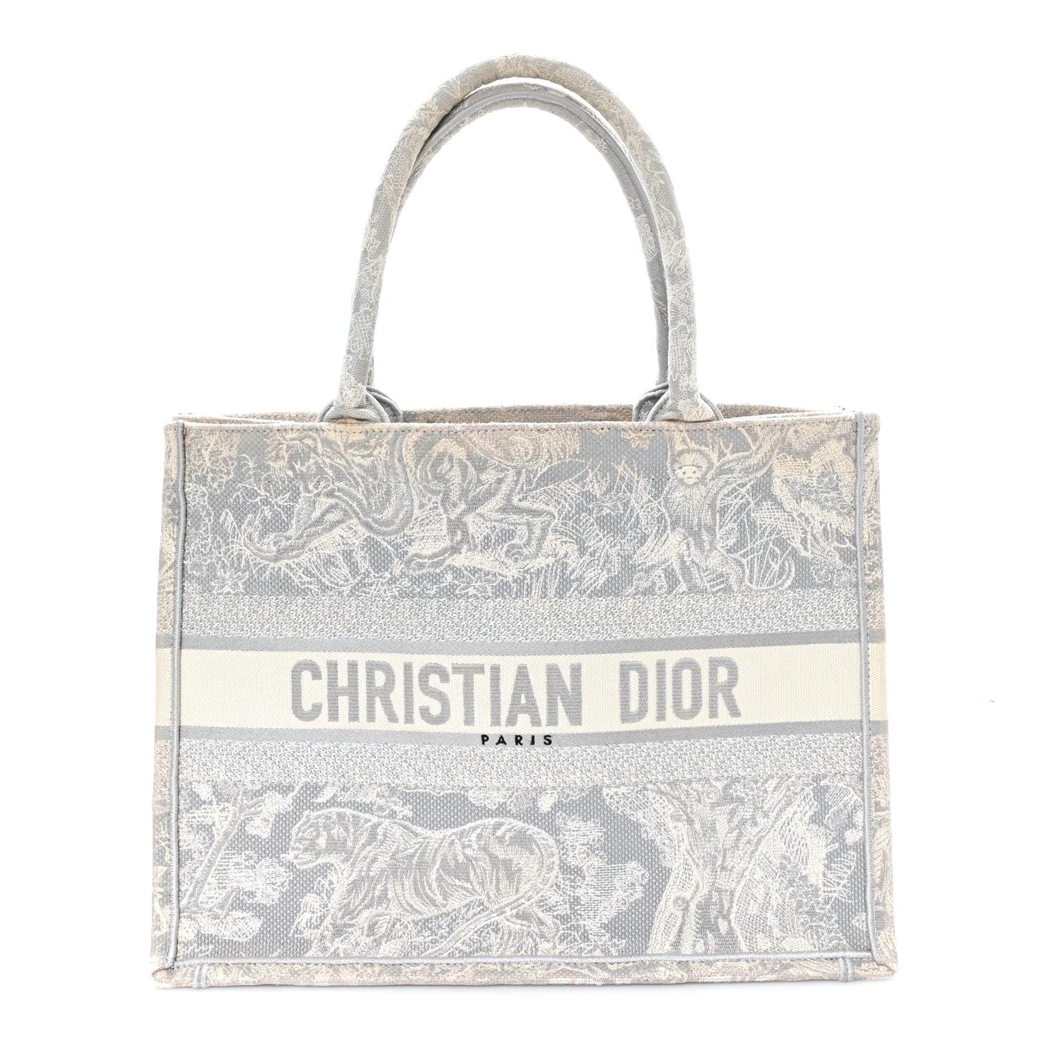 Dior — Embroidered Medium Dioriviera Reverse Book Tote — Handbag — resale